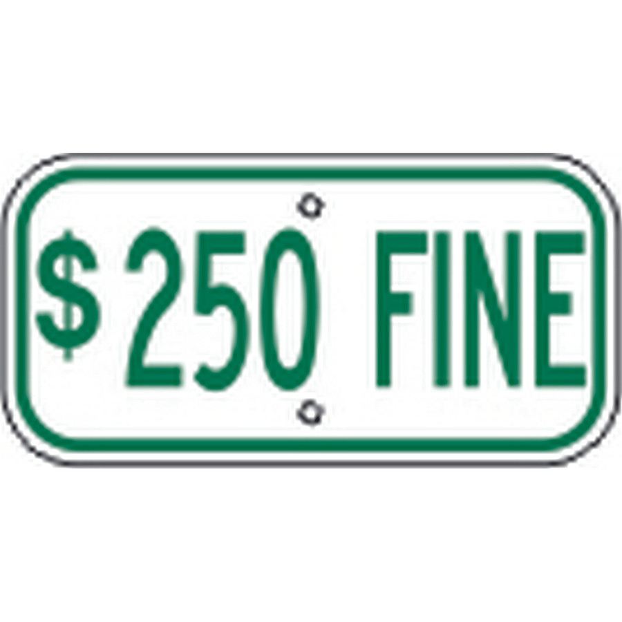 Safehouse Signs G-13IRA3 250 Fine - Handicapped Parking Sign, 6X12, Aluminum (.080) Egp Reflective