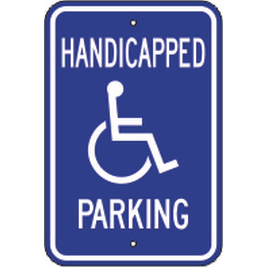 Safehouse Signs G-42AL5 Handicapped Picto Parking - Handicapped Parking Sign, 18X12, Aluminum (.080)