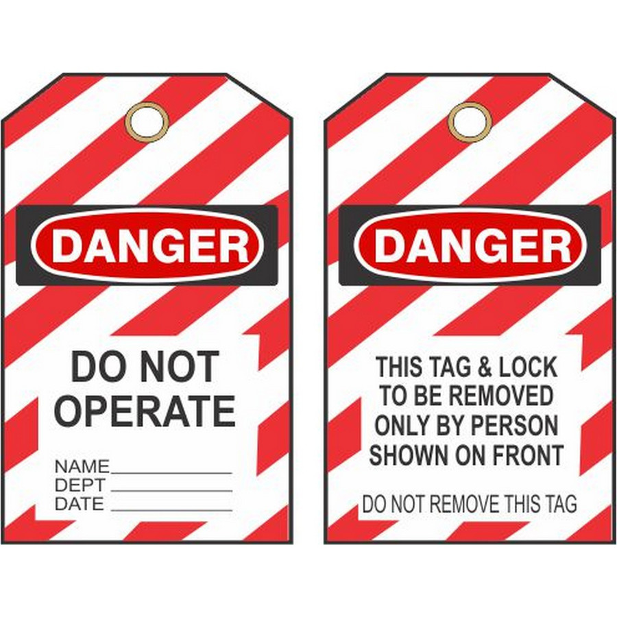 Safehouse Signs LT-149 Danger Do Not Operate Tags, 6X3, Laminated Tag Board