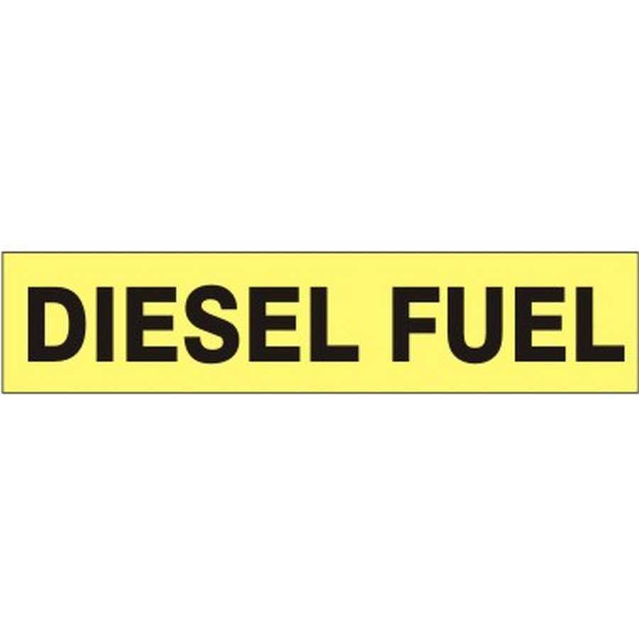 Safehouse Signs P-036-A Diesel Fuel - Pipe Marker, 2.25X12, Adhesive Vinyl