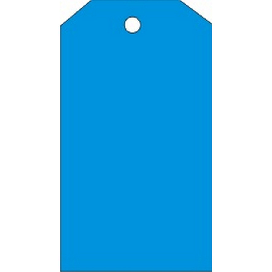 Safehouse Signs VT-185 Blank Blue Tags, 6X3, Rigid Vinyl