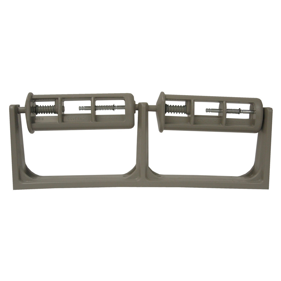 Palmer RD0421-21 No Waste Tissue - Two Roll ABS Plastic Grey