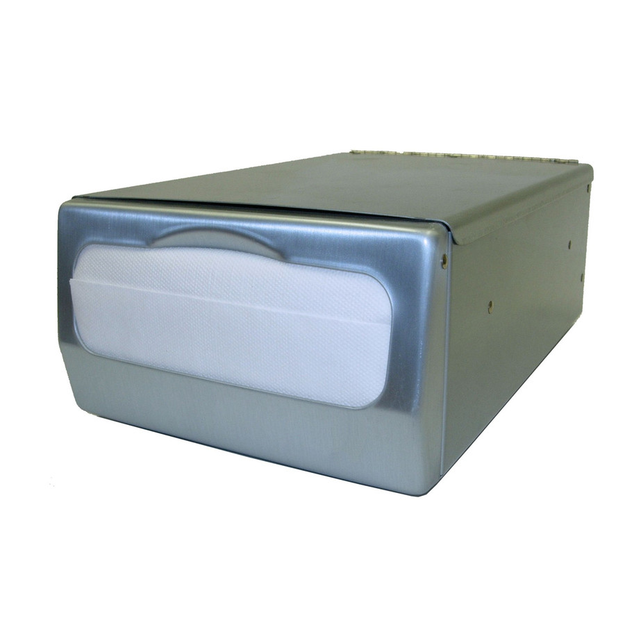 Palmer ND0061-13 Counter Top Mini Fold Napkin Dispenser Brushed Steel