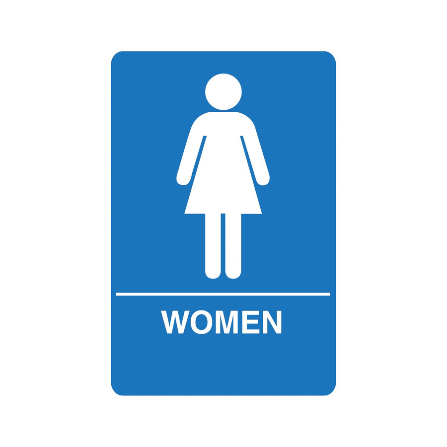 Palmer IS1003-15 Women's Restroom Blue