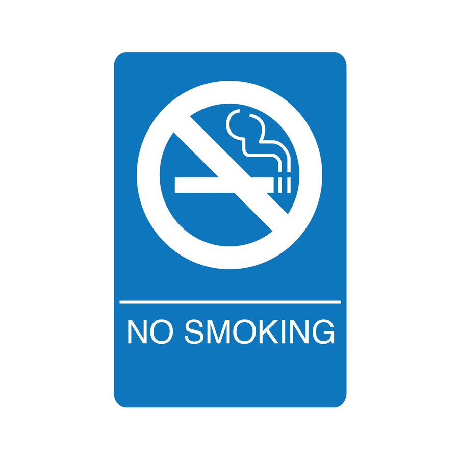Palmer IS1010-15 No Smoking Sign Blue