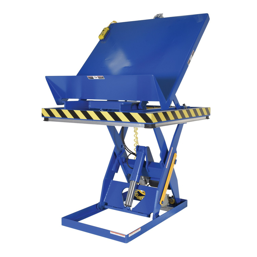 Vestil EHLTT-4848-1-47 Lift & End Tilt Scissor Table 1K 48X48