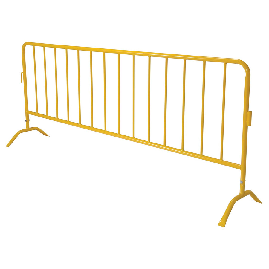 Vestil PRAIL-102-Y Yellow Barrier W/Curved Feet