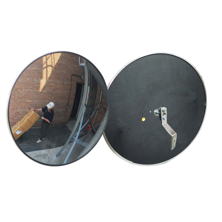 Se-Kure SEKSCVO-12Z-PB 12" Indoor /Outdoor Arcylic Convex Mirror with hardware