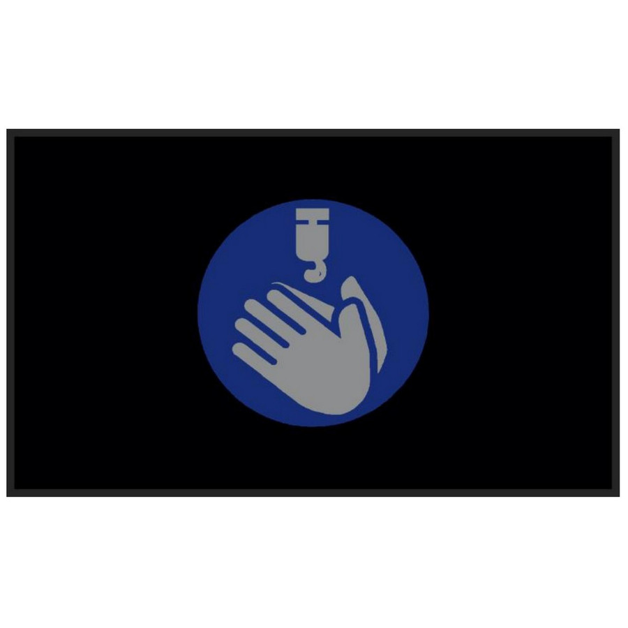 M+A Matting 3017627 Hand Sanitizer Logo Mat, 2'X3'