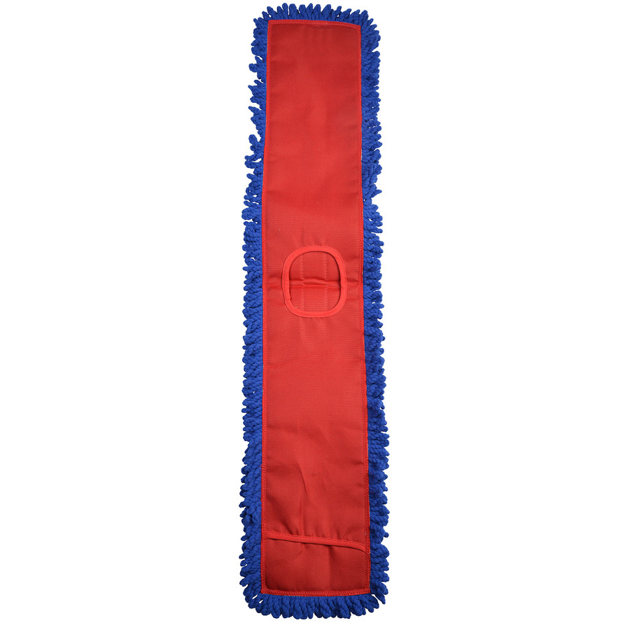 Janico 6448 5" by 48" Microfiber Fringed Dry Mop Pads with Canvas Backing