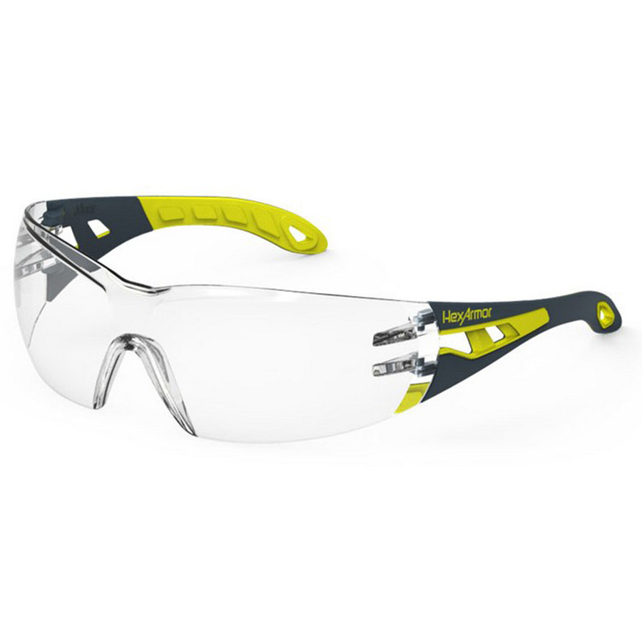HexArmor 11-10004-05 MX200 Clear TruShield2SF, Dual Action Anti-Fog Safety Glasses