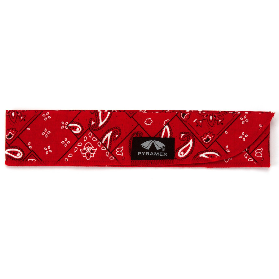 Pyramex Safety CNB12PKR Beaded Cooling Bandana - Red Paisley