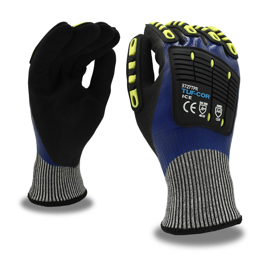 Cordova 3727TPR TUF-COR ICE, HPPE, ANSI Cut Level A4 Gloves