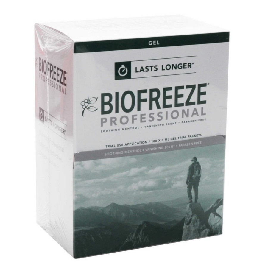 Biofreeze MF1662 Topical Pain Reliever Packets 100/Box