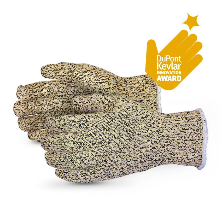Superior Glove SKGCXPS Contender Glove, Blended Kevlar Steel, Preshrunk/Size Locked, Reinforced Thumb ANSI Cut Level 7