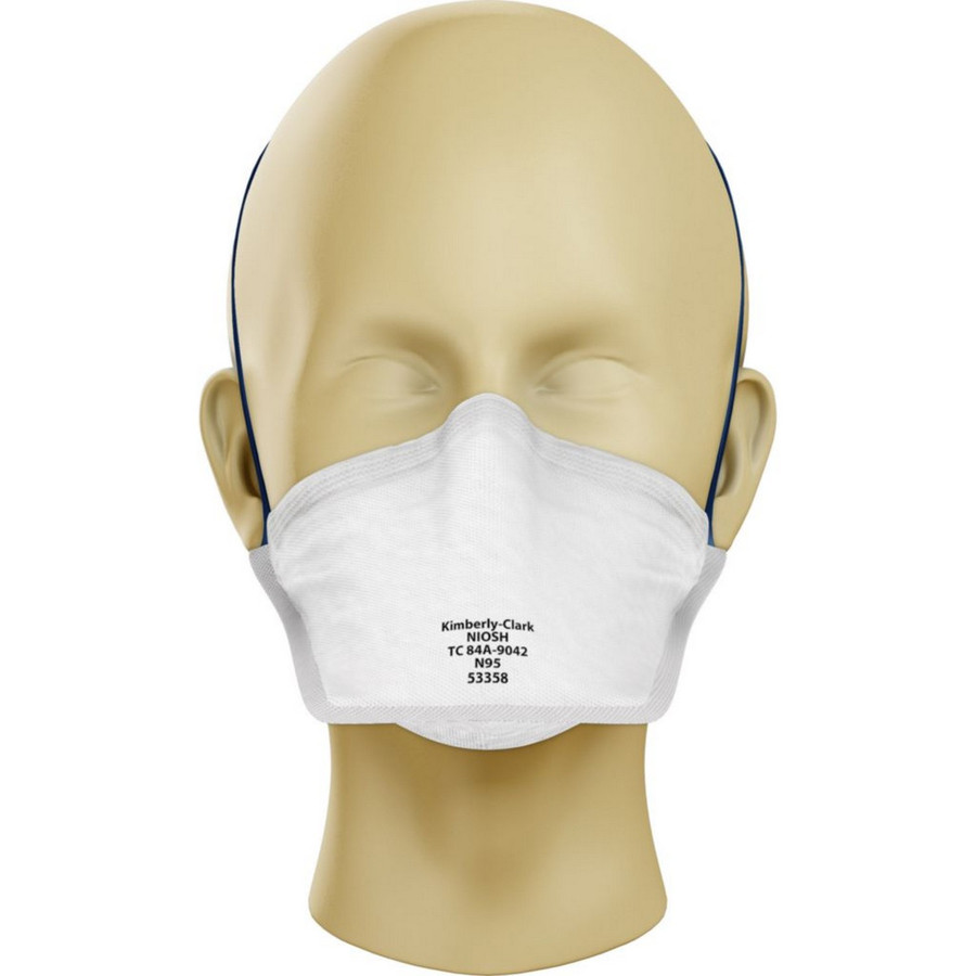KIMTECH 412-53358 N95 Respirator, Disposable, Non-Oil Aerosolized Particulate Matter, 50/Bag 300/Case