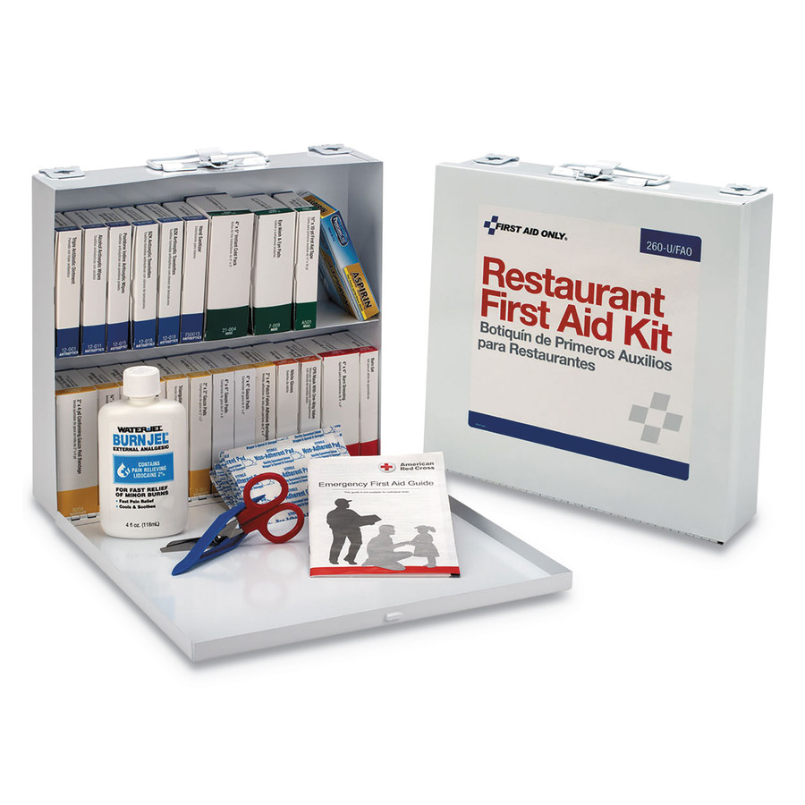 First Aid Only FAO90573 ANSI 2015 Class B+ Type I & II Industrial First Aid Kit/75 People, 446 Pieces