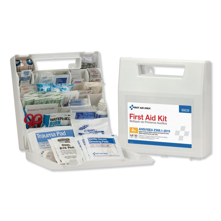 First Aid Only FAO90639 ANSI Class A+ First Aid Kit for 50 People, 183 Pieces