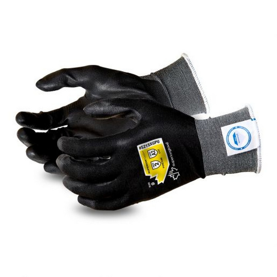 Superior Glove S21SXGPU Superior Touch 21-Gauge Dyneema with Polyurethane Palm, A2 Glove