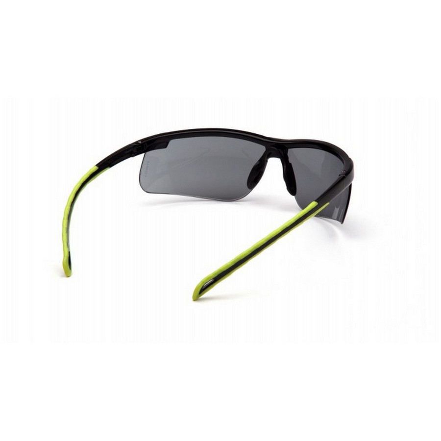 Pyramex Safety SBL8620DTM Ever-lite Black Lime Frame, Gray Lens, H2MAX Safety Glasses