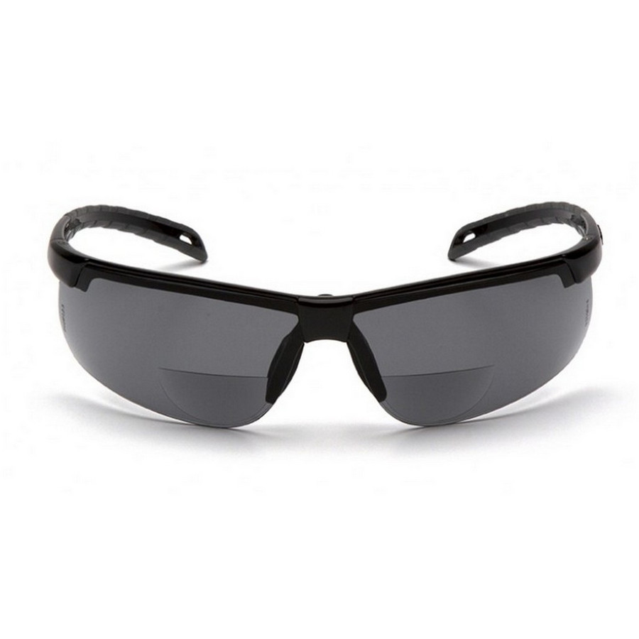 Pyramex Safety SB8620R25TM Everlite Black Frame, Gray Lens H2MAX +2.5 Anti-Fog Safety Glasses