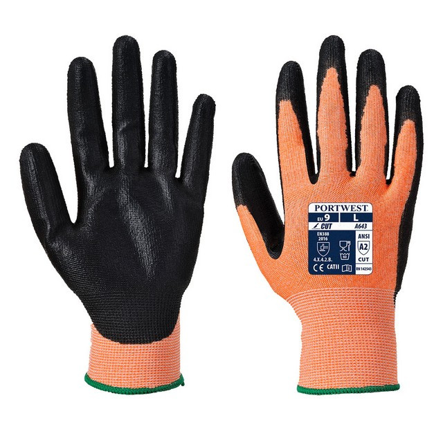 Portwest A643 Cut Resistant Nitrile Foam Glove Amber