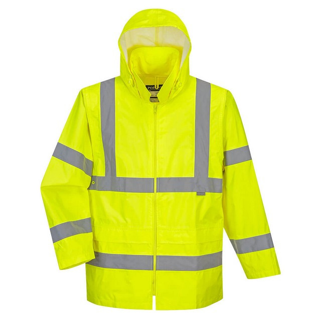 Portwest UH440 Hi-Vis Rain Jacket Yellow