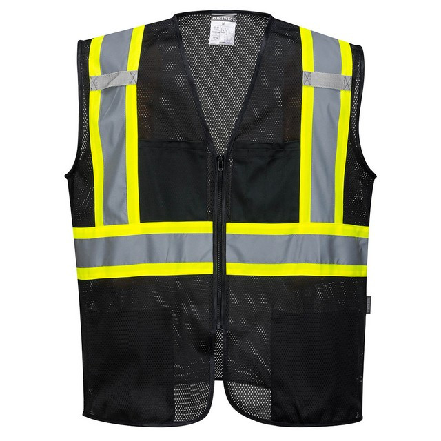 Portwest US391 Iona Plus Mesh Vest Black