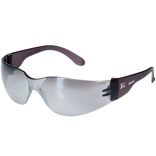Liberty Safety 1715SM Fuse Silver Mirror Rimless Safety Glasses with Anti-scratch Coating
