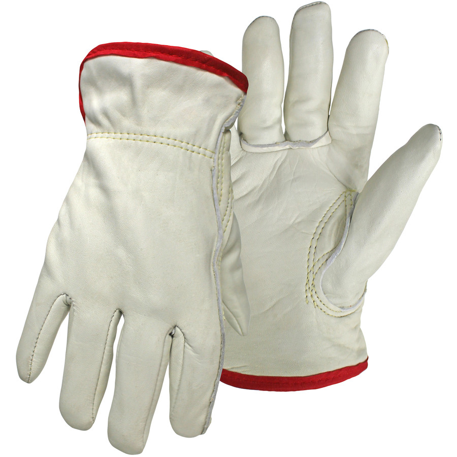 PIP 1JL6133 Top Grain Cowhide Leather Glove with White Thermal Waffle Knit Lining - Keystone Thumb