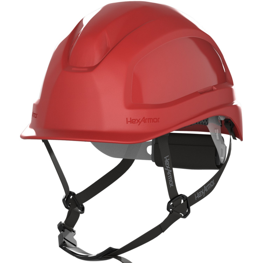 HexArmor 16-15008 Ceros XP450AE Hard Hat, Red