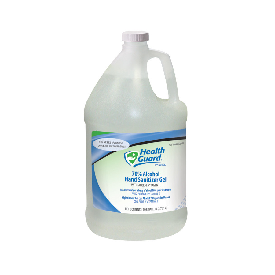 Kutol 37009 Gel 70% Alcohol Hand Sanitizer, 4/Case