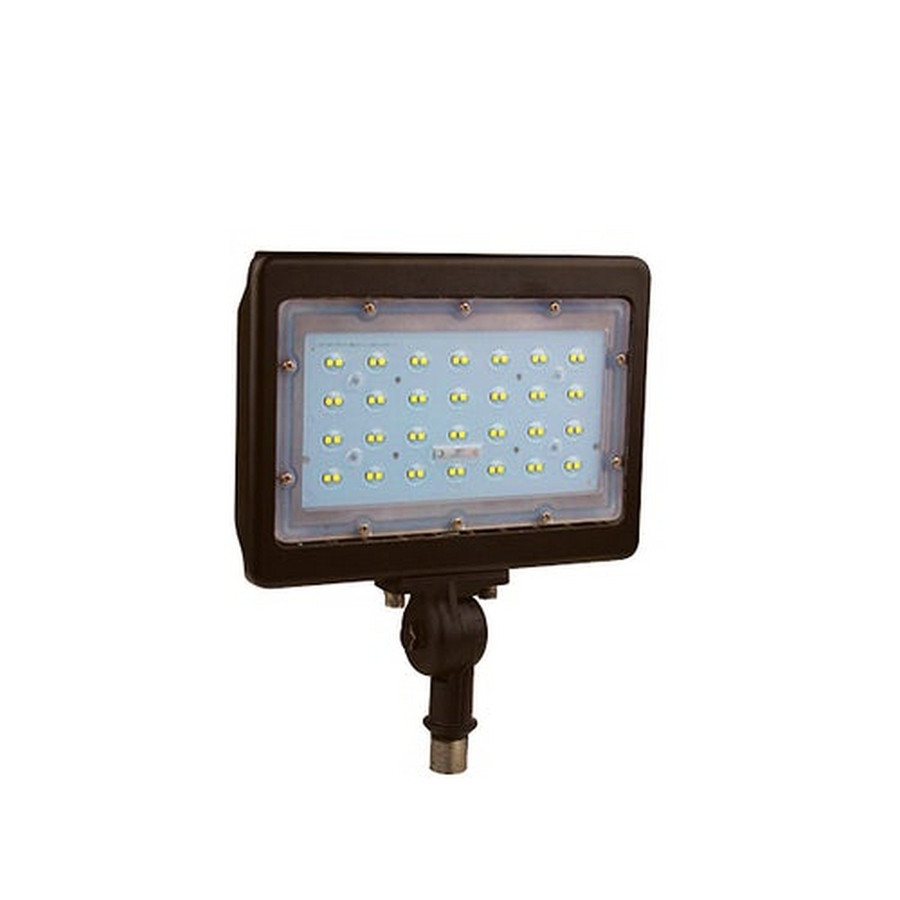 Beyond LED Technology 151661-1 LED Flood Light 50W 5000K 6200 Lumens Knuckle Mount Bronze Housing Landscaping Light 5 Years Warranty