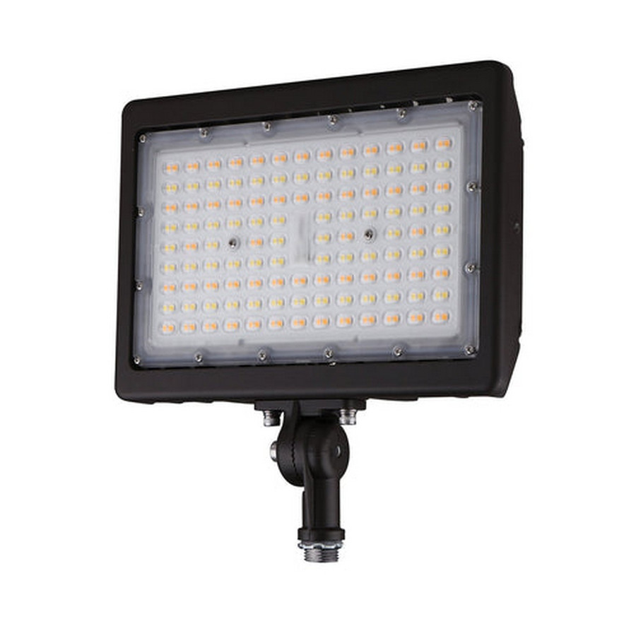 Beyond LED Technology 151233-1 LED Flood Light 90 Watt 12600 Lm Adjustable CCT 3000K-4000K-5000K Knuckle Mount Bronze housing Atlas Landscaping Light 5 Years Warranty