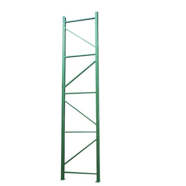 Vestil PRTD-12-42-24 Steel Pallet Racking Upright Frame 12 Ft. x 42 In. 24,000 Lb. Capacity Green