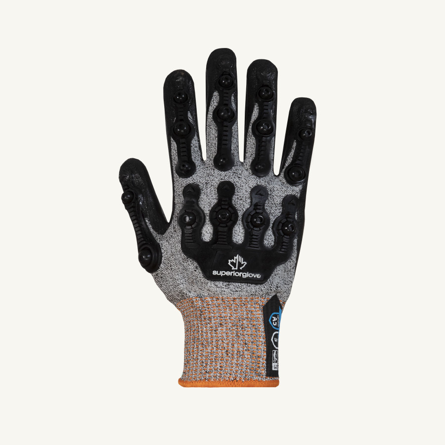 Superior Glove STXFNVB TenActiv Foam Nitrile Coated Impact Gloves A5 Cut Resistant
