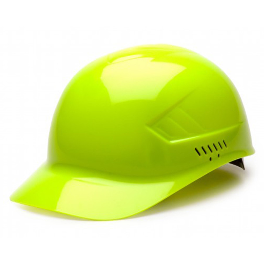 Pyramex Safety HP40031 Bump Cap - Ridgeline Bump Cap Hi-Vis Lime