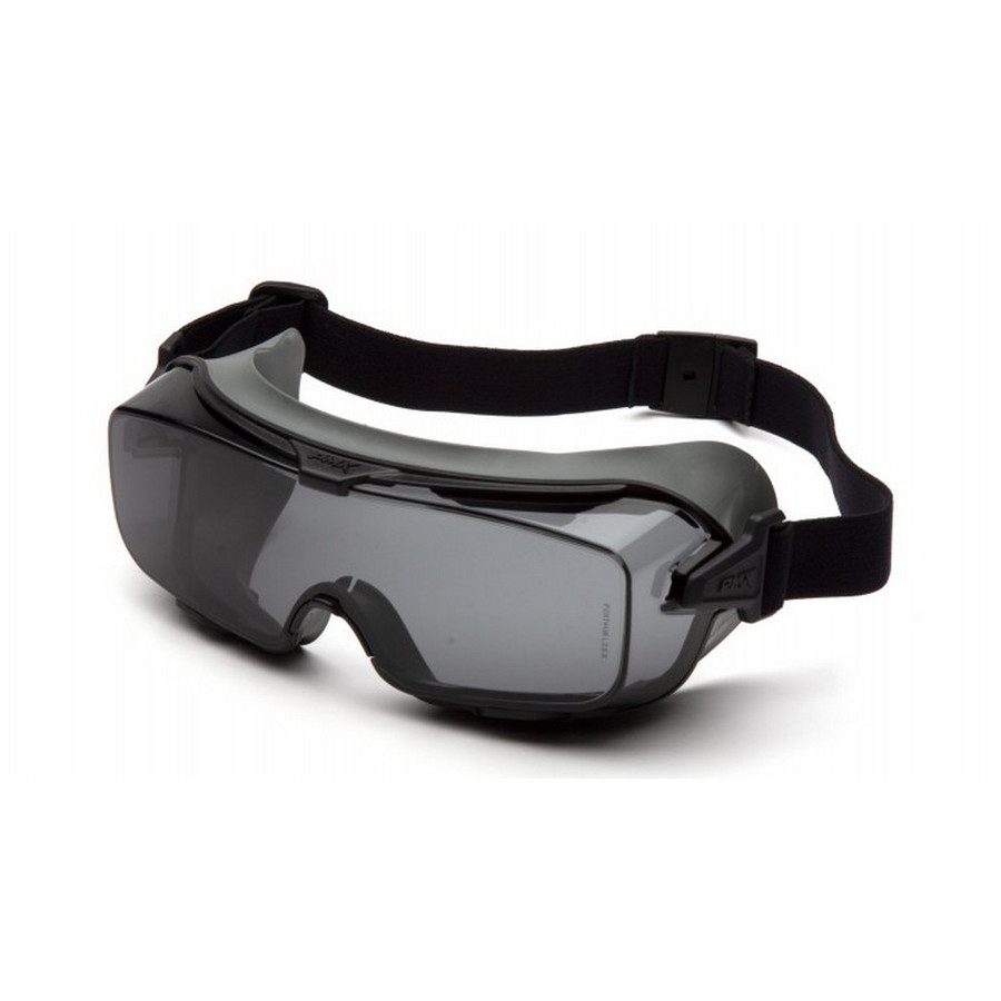 Pyramex Safety GG9920TM Cappture Gray H2MAX Anti-Fog Lens with Rubber Gasket Safety Glasses