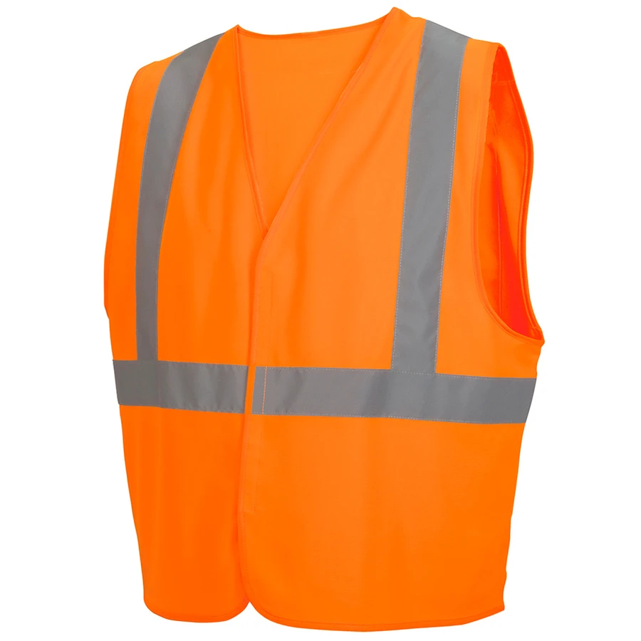 Pyramex Safety RVHLM2920 Type R - Class 2 Hi-Vis Orange Safety Vest