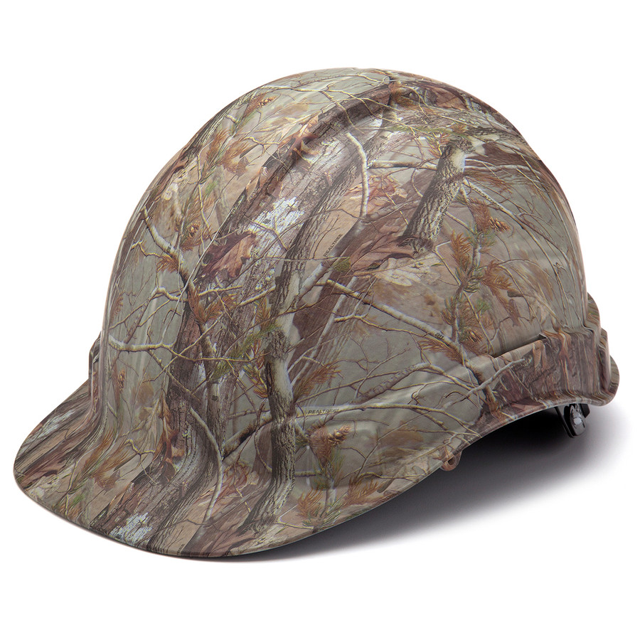 Pyramex Safety HP44119 Ridgeline Hard Hat Matte Camo Cap Style 4 Pt Ratchet Suspension