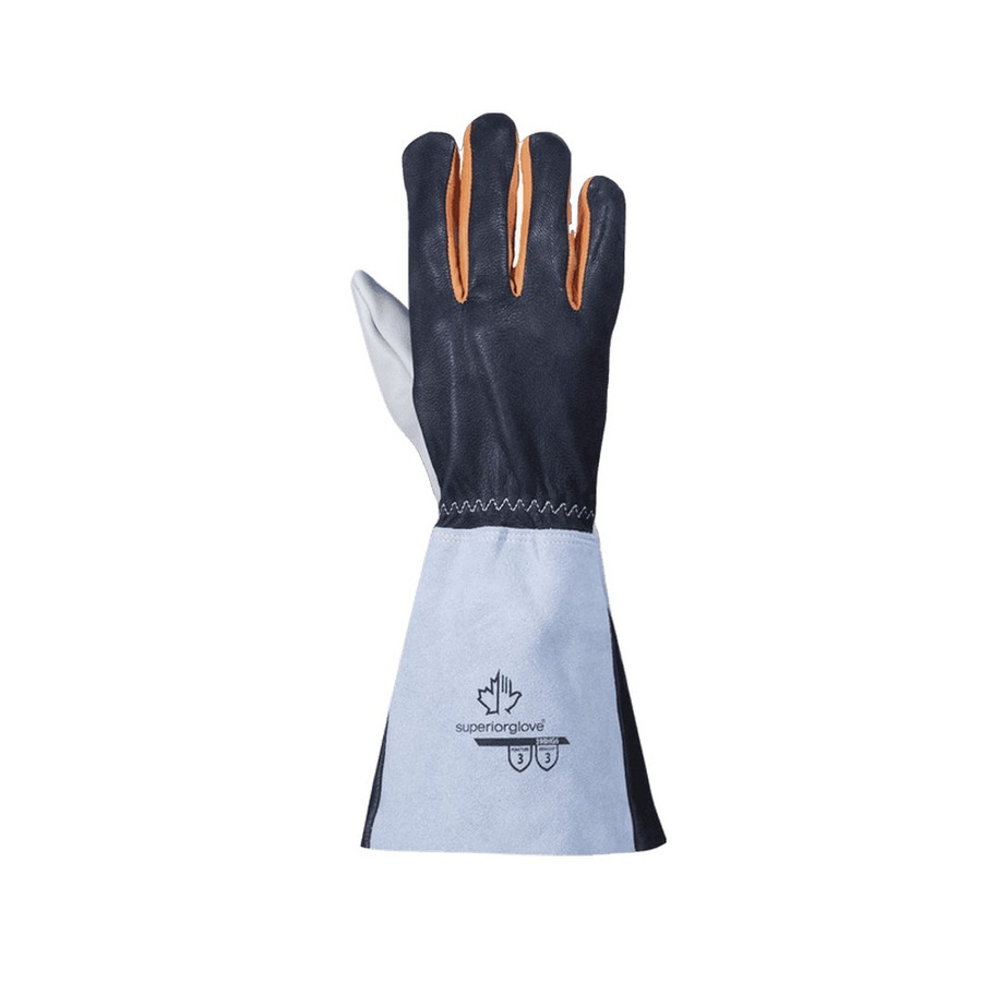Superior Glove 398HG6 ENDURA GRAIN HORSEHIDE PALM, GRAIN GOAT BACK, w/FORCHETTES, 6IN SPLIT CUFF, KEVLAR SEWN