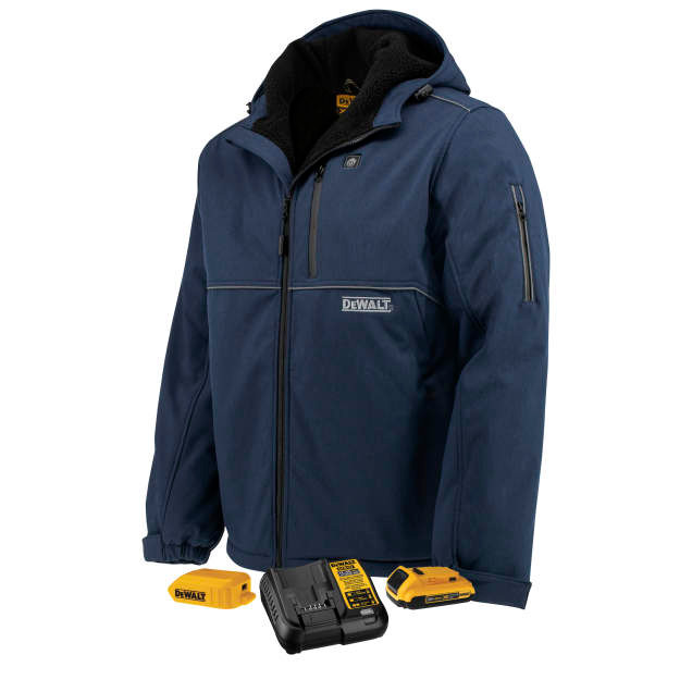 DeWalt DCHJ101 Men's Heated Soft Shell Jacket Kitted Navy