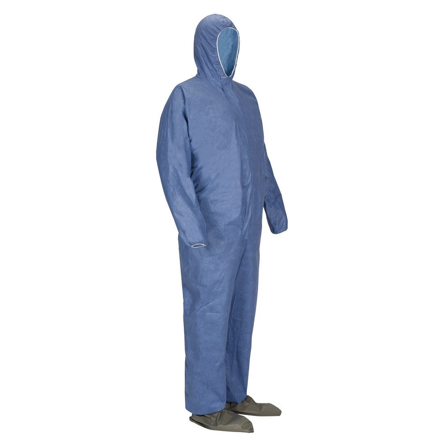 Lakeland MVP414 MicroMax VP Coverall - Hood, Attached Boots with Elastic Wrist