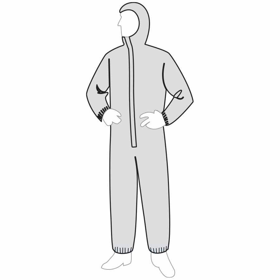 Liberty Safety 18127 APA Coverall With Hood Permagard