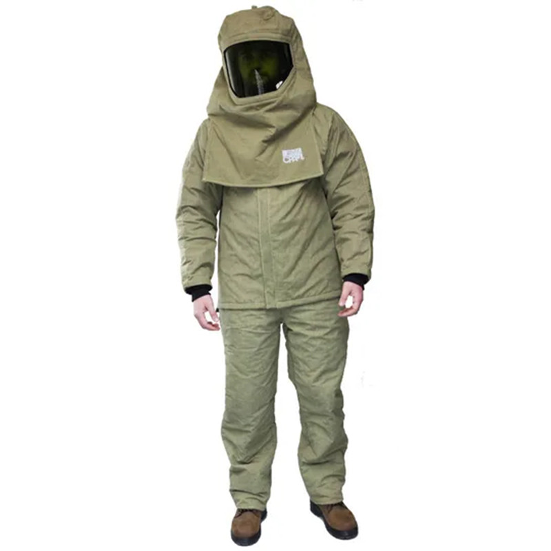Chicago Protective Apparel Arc Flash Kit AG40 40 Calorie Lightweight Master Series with Jacket and Bib Overall, HRC 4