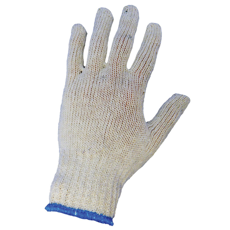 Global Glove S55D1-W - Ladies Standard Polyester/Cotton PVC Dotted Gloves