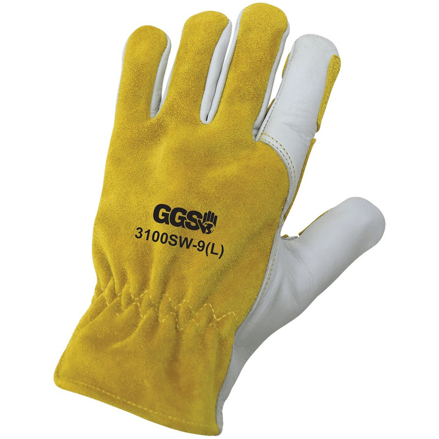 Global Glove 3100SW-S Premium Cowhide Drivers Gloves Commonly Used for Spot Welding