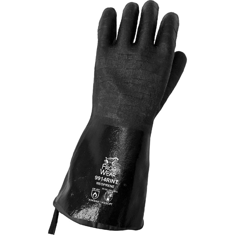 Global Glove 9914RINT FrogWear Premium 14-Inch Insulated Neoprene Heat Resistant Food/Chemical Handling Gloves