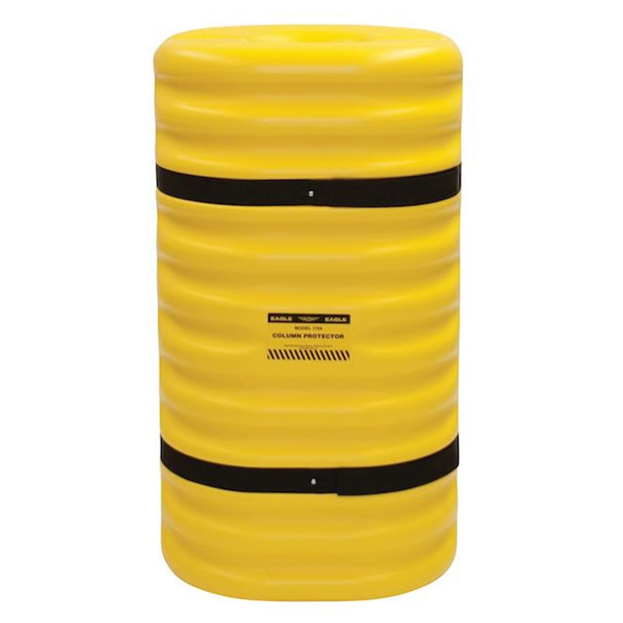 Justrite Safety Group 1710 10" Square Column Protector, Yellow
