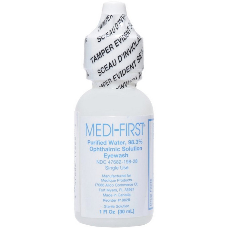 Medi-First 3216 Eye Wash Single Use Bottle, 1 OZ